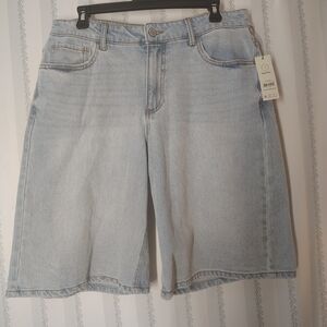 No Boundaries Light Blue High Rise Denim Shorts